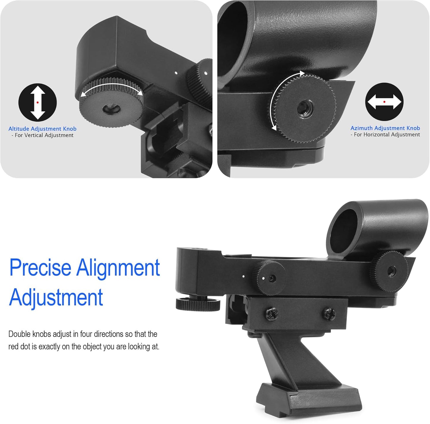 Astromania StarPointer Finderscope for Astronomical Telescopes Reflex Viewfinder, Red Dot Finder Scope Sight Telescope