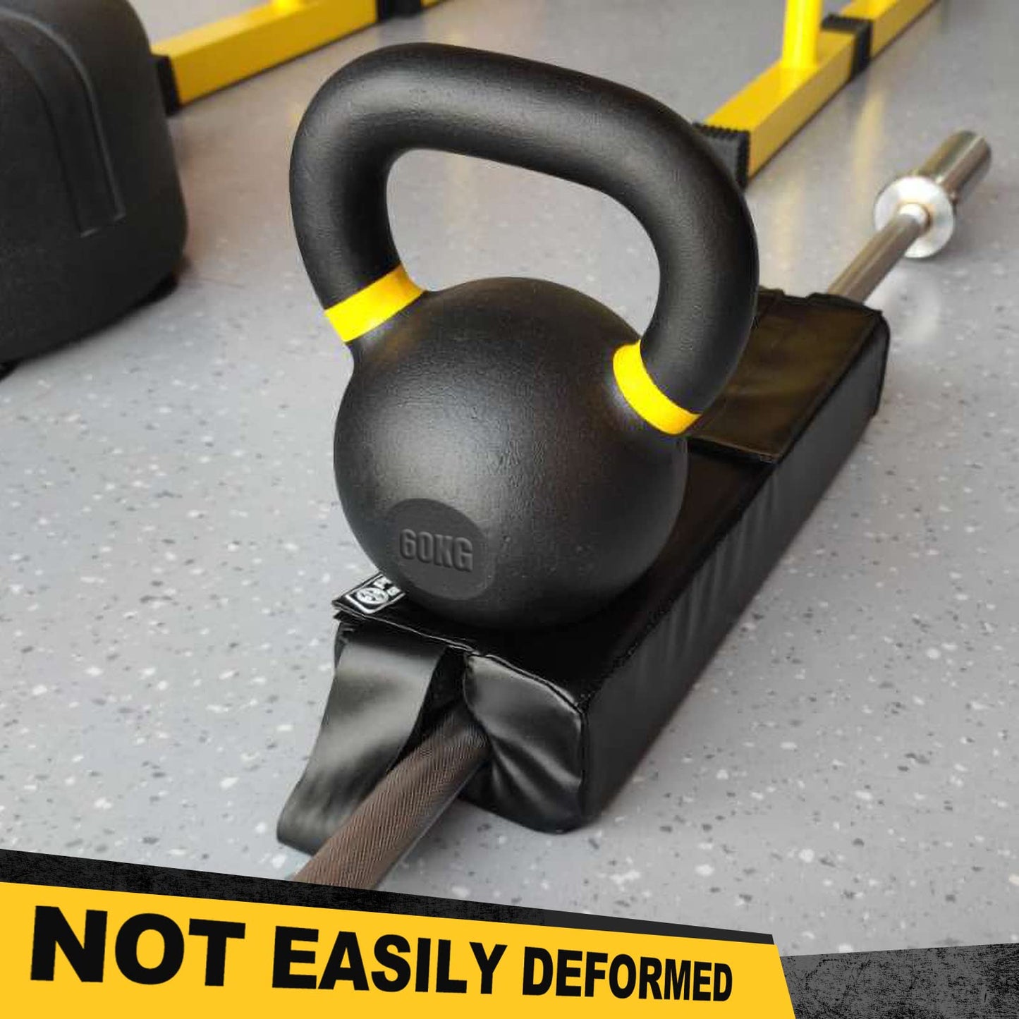 POWER GUIDANCE Square Hip Thrust Pad Barbell Squat Pad Protective Pad for Barbell Bench Press, Barbell Hip Thrusts, Weight Lifting, Squats, Lunges - Fit Standard and Olympic Bars