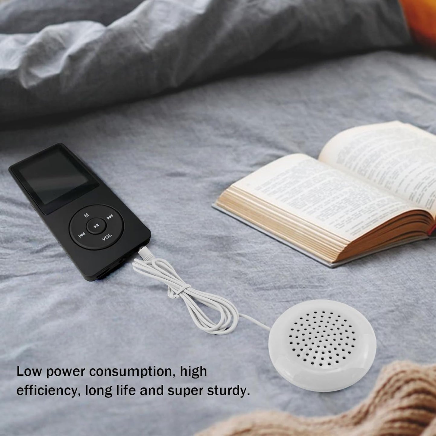 ZJIVQO 5 3.5mm MP3 Pcs Pillow Speaker, New Mini Stereo Speaker for Phone Portable CD