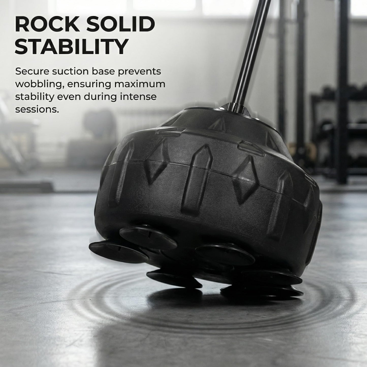 STARSNET Free Standing Reflex Ball Speed Bag for Boxers and Fitness Enthusiasts - Adjustable Height 57.4"-75.9", PU Ball, Thicken Suction Cup Base