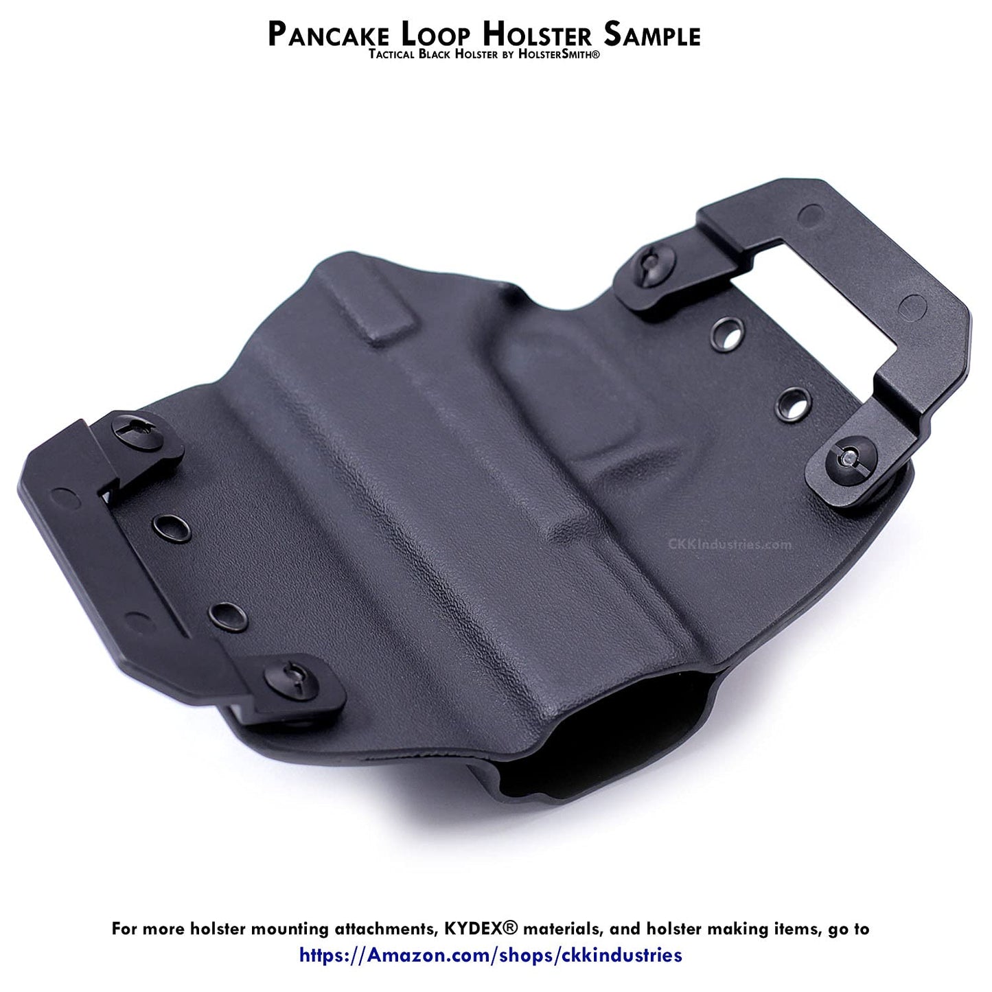 Holster Belt Loops - Pancake Design - Unbranded - (Fits 1.50 inch Belts) - (1 Pair) - for Holster Making & Hobby