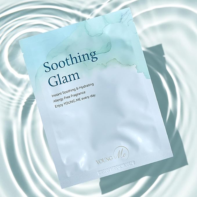 YoungMe Soothing Glam Facial Sheet Mask ??6-Pack | Hydrating & Moisturizing Korean Skin Care for Sensitive & All Skin Types