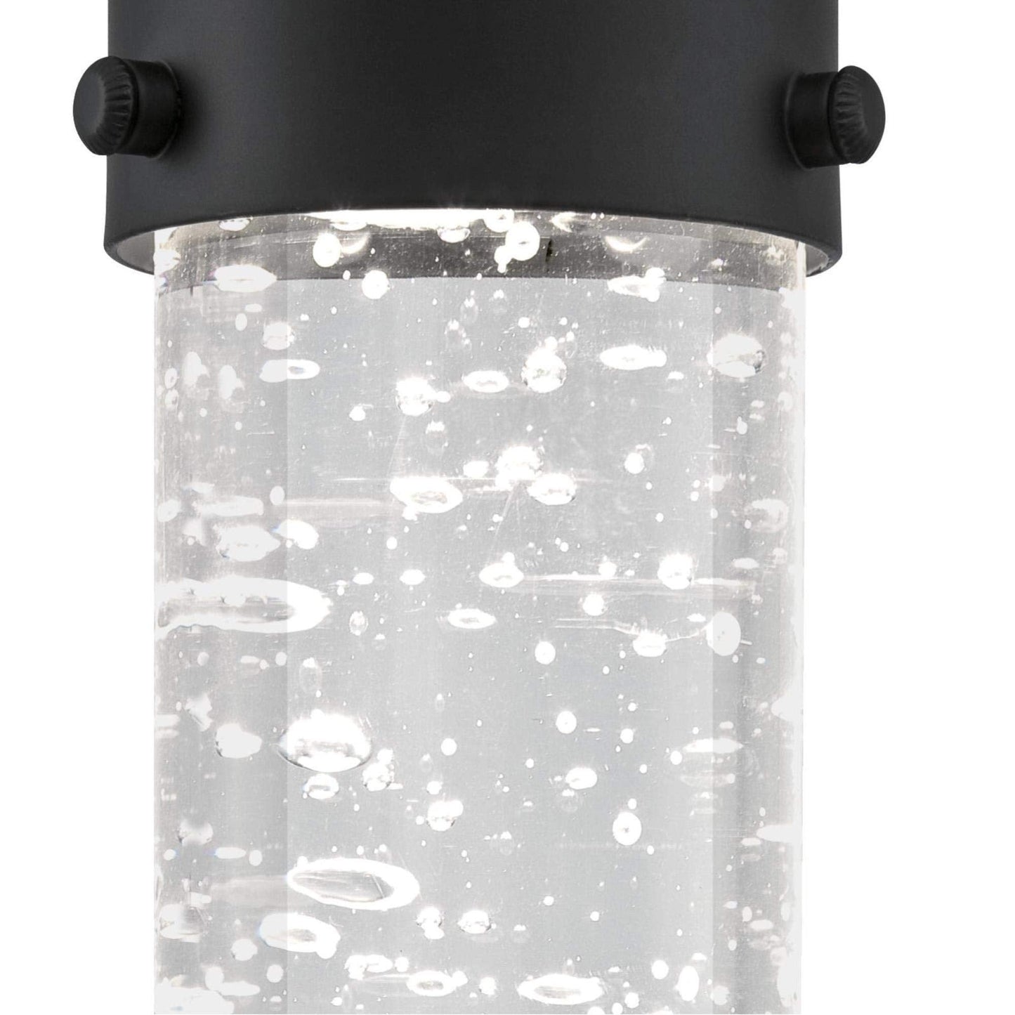 Westinghouse 6372300, Matte Black Finish with Bubble Glass Cava One-Light LED Indoor Mini Pendant, one size