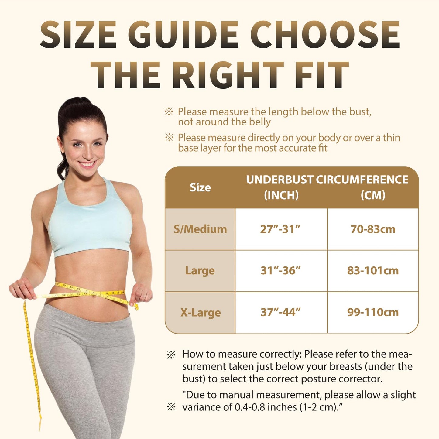 WNIEYO Posture Corrector for Women and Men Back Brace for Women Back Straightener for Effective Lower Back Pain Relief, Scoliosis, and Better Posture Support(S/M)