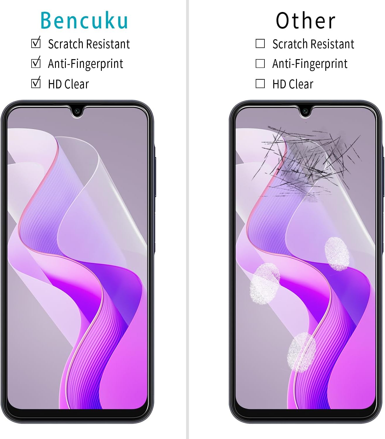 (2 Pack) A26 5G 9H Designed for Samsung Galaxy Tempered Glass Screen Protector, Hardness, Anti Scratch, Bubble Free