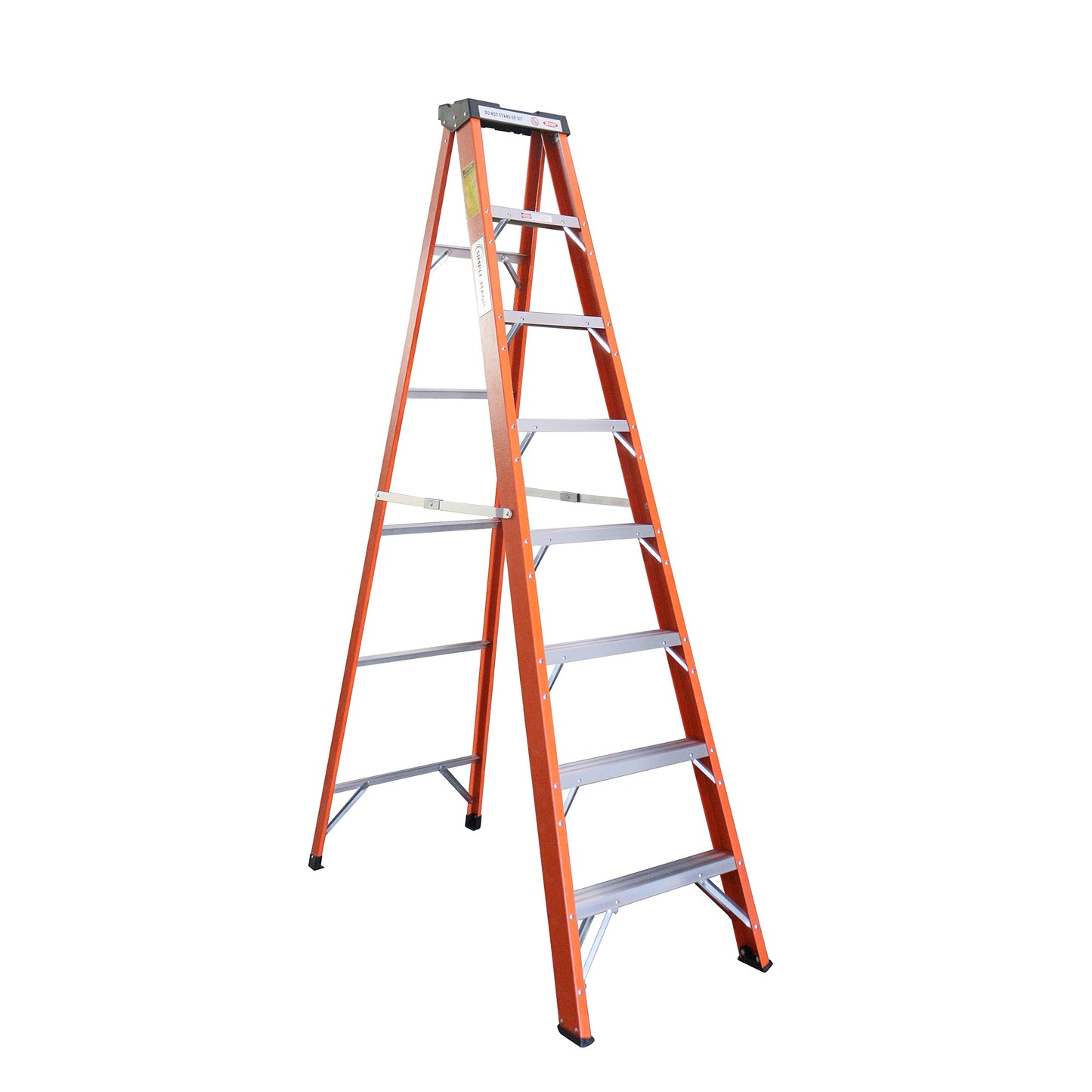 24-Foot 300-LB Fiberglass Extension & 8-Foot 250-LB Fiberglass Step Ladders Bundle