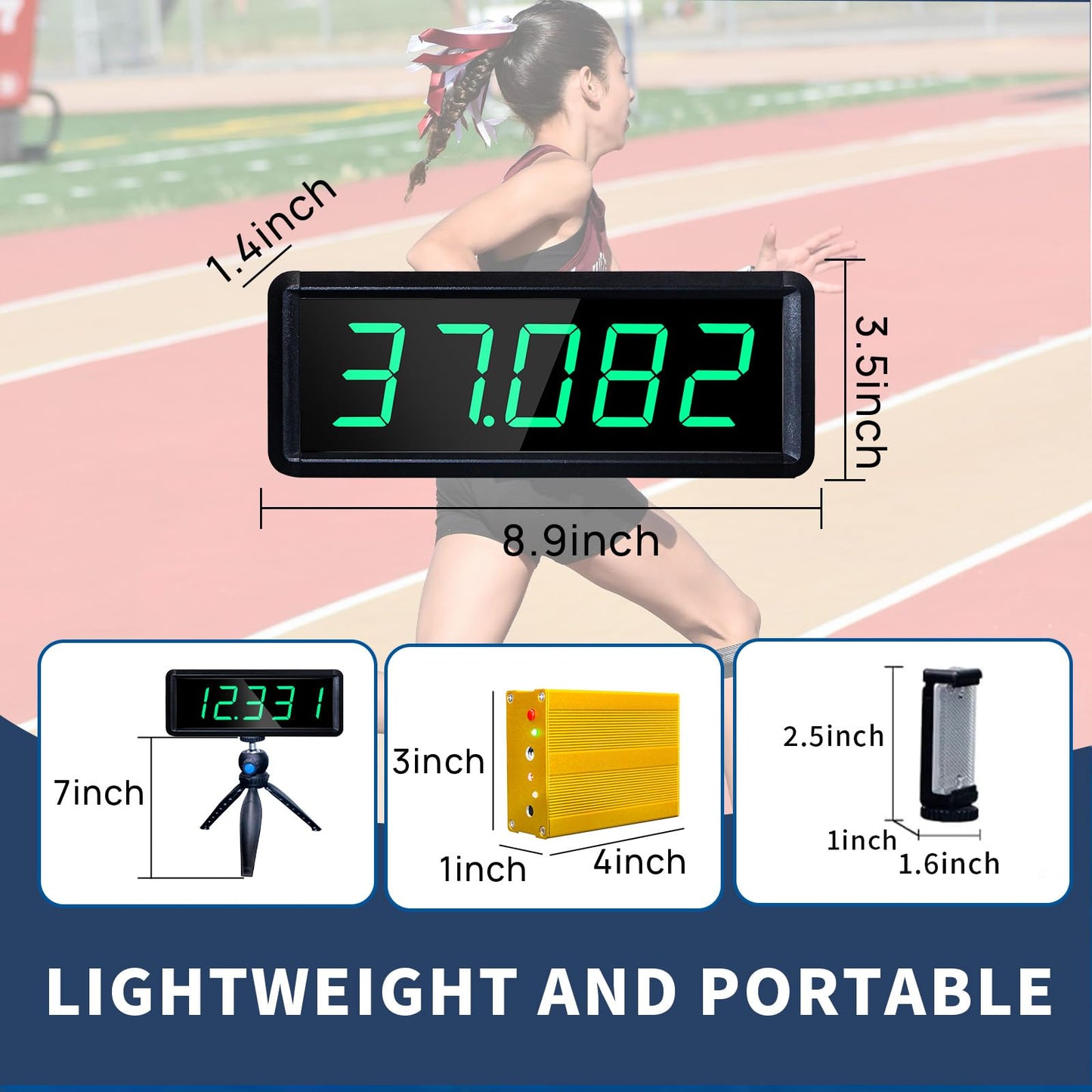 YZ Laser Timer for Sprints, Laser Sprint System, Track Laser Timer Stopwatch, Lap/Speed Training/Track Field/Running/Football(Two Groups)