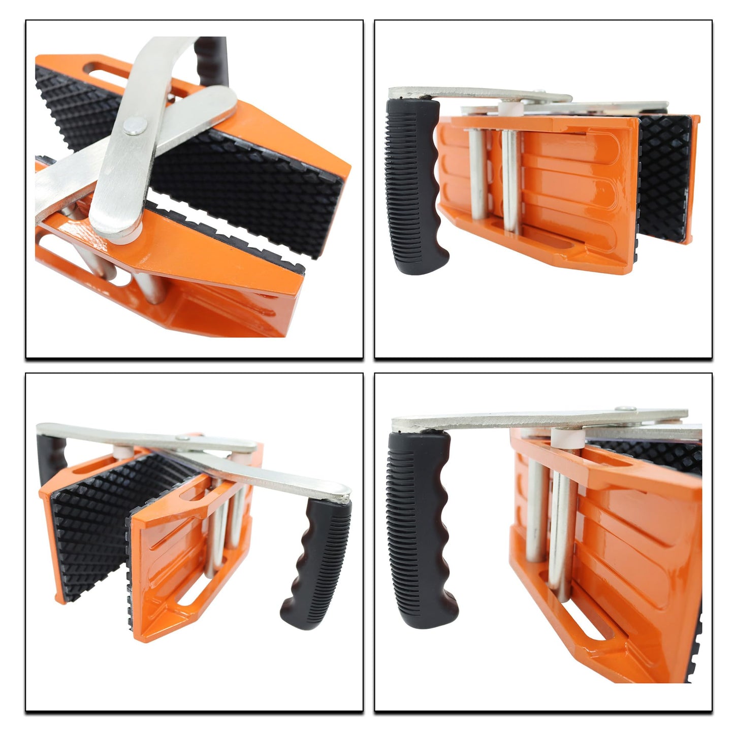 Maisutseb 2 PCS Double Handed Stone Carrying Clamps 880 LBS Heavy Duty Granite Panel lifting Transporting Tools with Non-slip Handles Panel Carriers for 2.36in(60mm) Marble Slab Glass Plywood