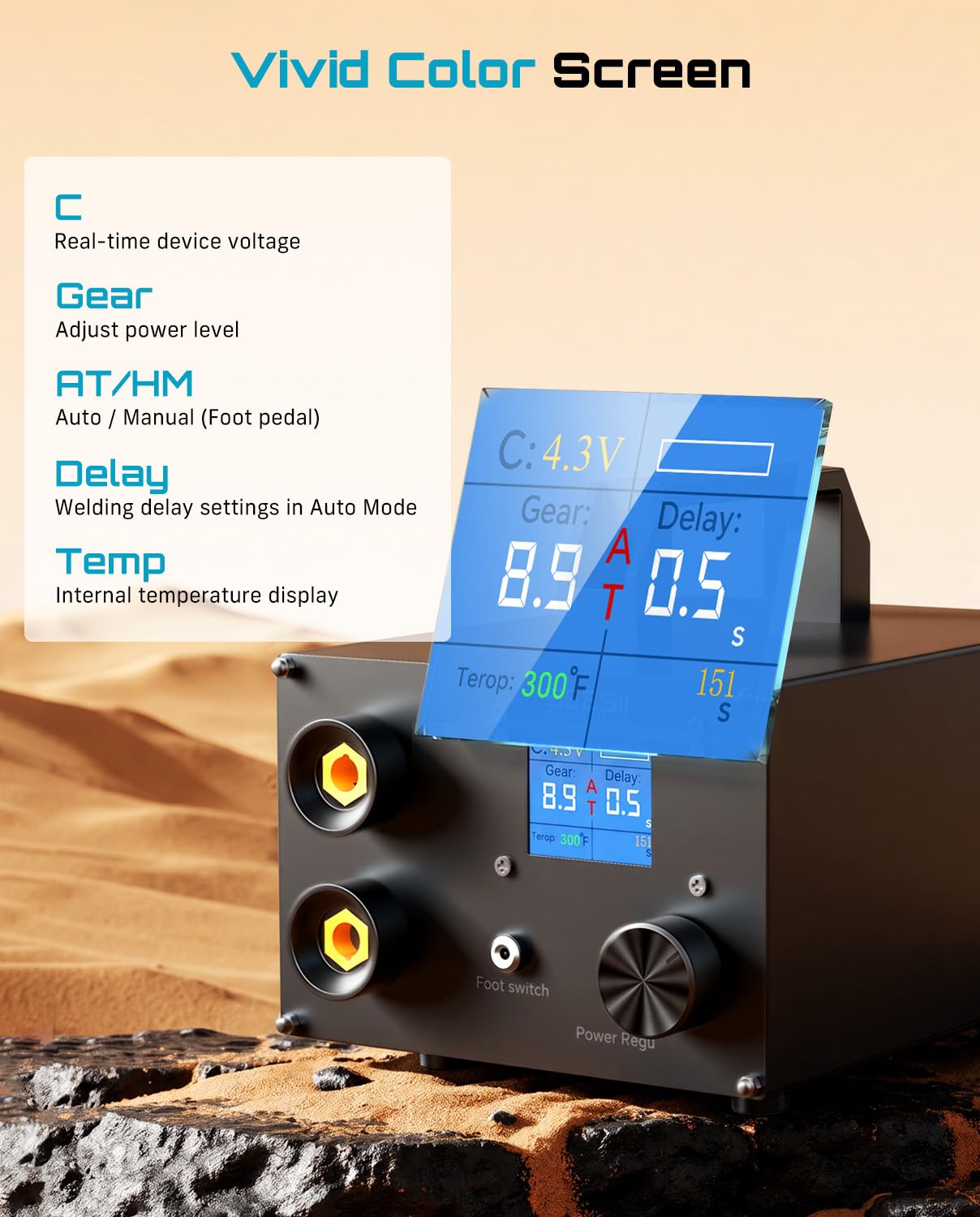 SEESII 10KW Capacitive Battery Spot Welder: 12V Power Supply Available, Spot Welding Machine with Low Internal Resistance, Overvoltage Protection, for Battery Packs DIY & Repair