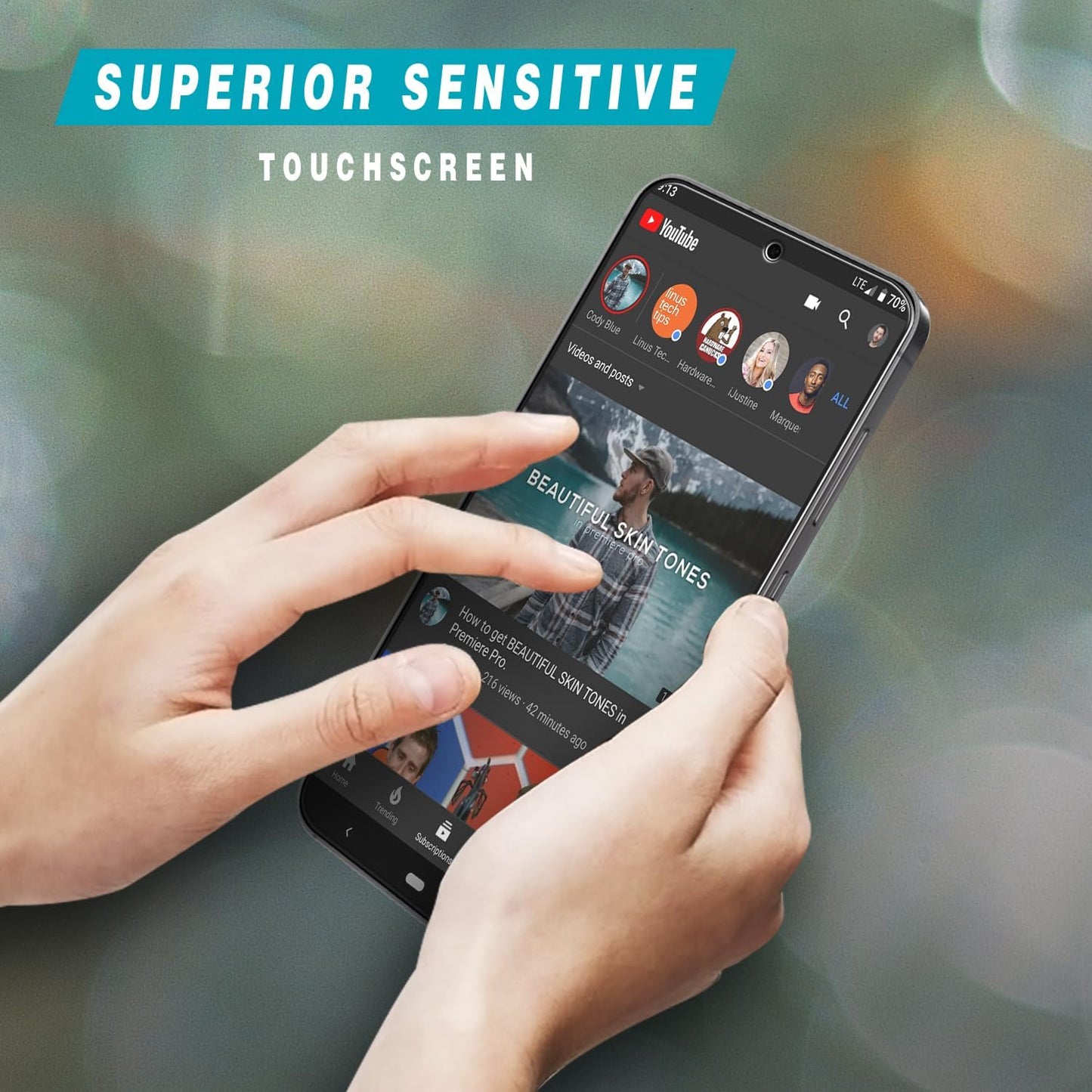 (2 Pack) S24 Screen Protector Designed for Samsung Galaxy FE Tempered Glass, Support Fingerprint Unlock, Anti Scratch