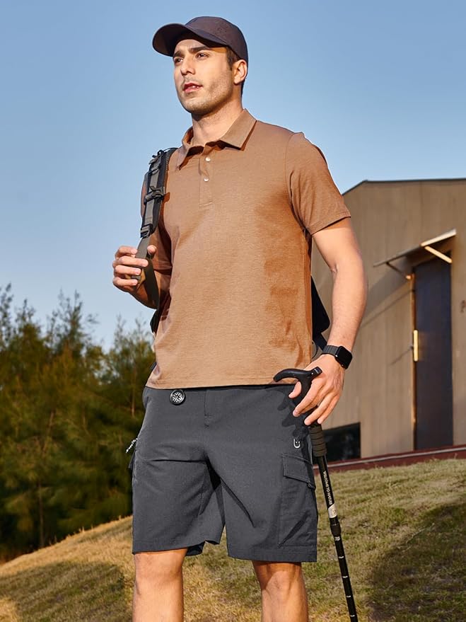 NORTHYARD Men's Cargo Hiking Shorts 9" Lightweight Outdoor Tactical Work Camping Sport Golf Casual Travel Fishing Multipocket