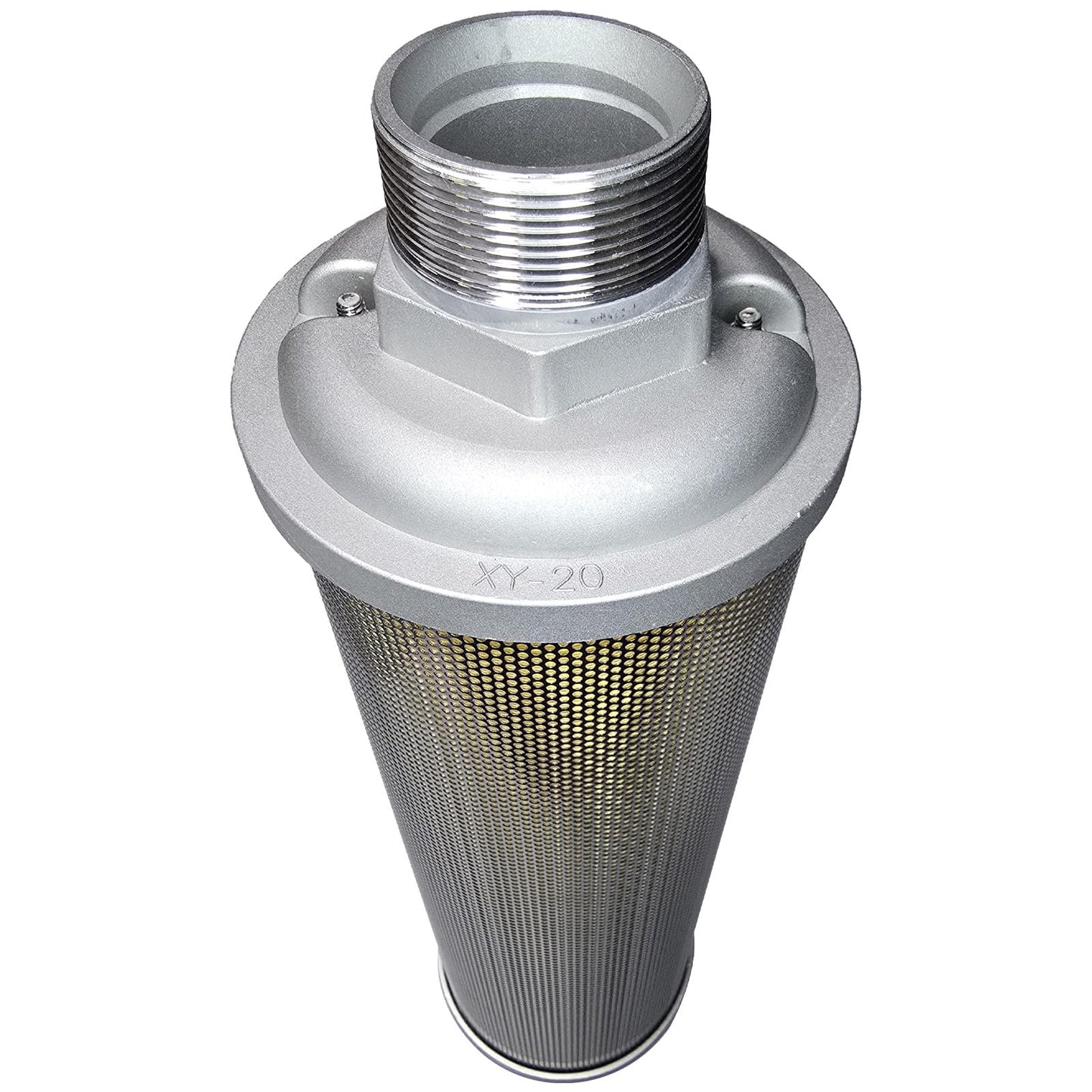 Industrial Air Compressor Muffler, NPT Threaded, Single Chamber 145 PSI, Replacement Part for Compressor Dryers, Compressed Air Equipment and Pneumatic Systems (XY-20 2")