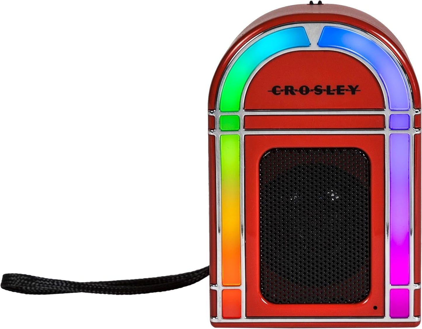 Crosley CR3046A-RE Retro Mini Jukebox Bluetooth Speaker - Portable with LED Lights, Red
