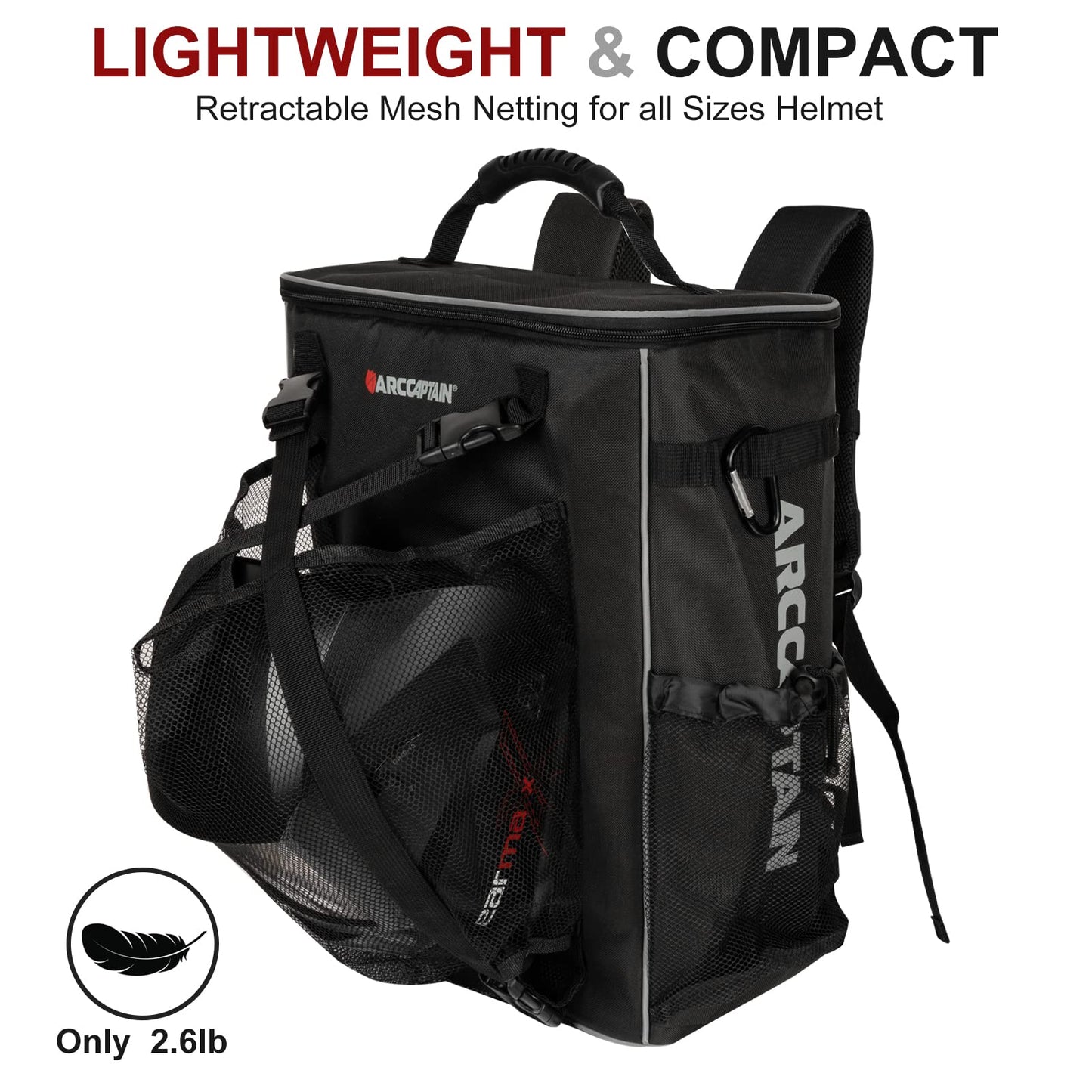 ARCCAPTAIN Stick Welder 200A & Welding Helmet Backpack