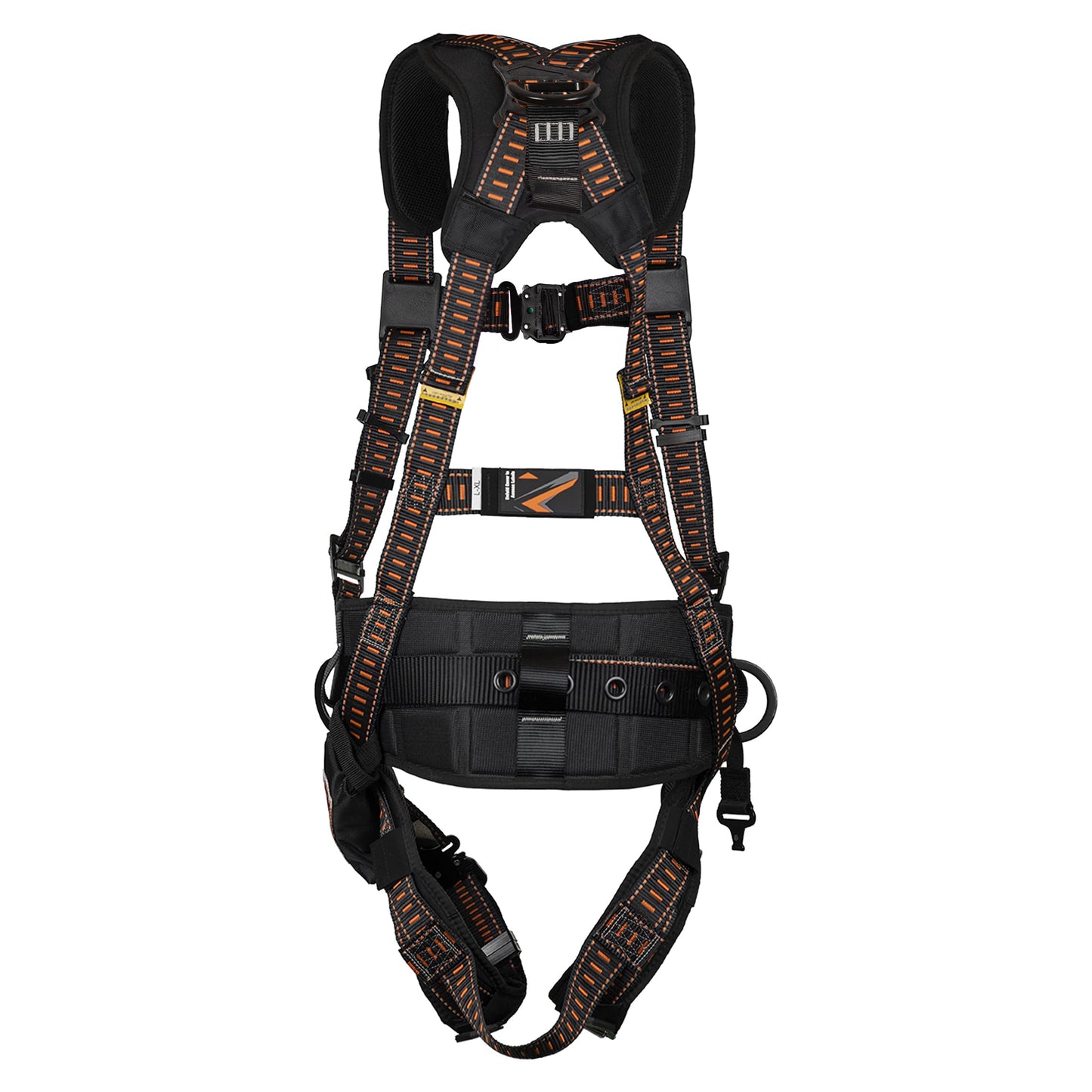 Malta Dynamics Warthog Comfort MAXX Steel Harness – Full-Body Fall Protection Harness and Adjustable Safety Harness with D-Rings, Shoulder and Leg Padding for Construction, OSHA & ANSI Compliant