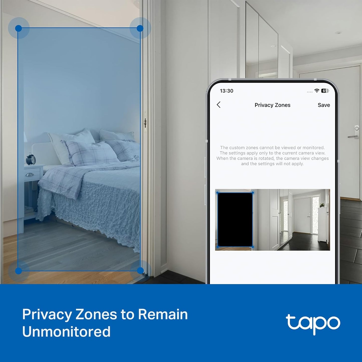 Tapo 3K 5MP 360 2.4 360 Pan/Tilt Indoor/Outdoor Security Camera, Free Person/Vehicle/Baby Cry Detect & Motion Track