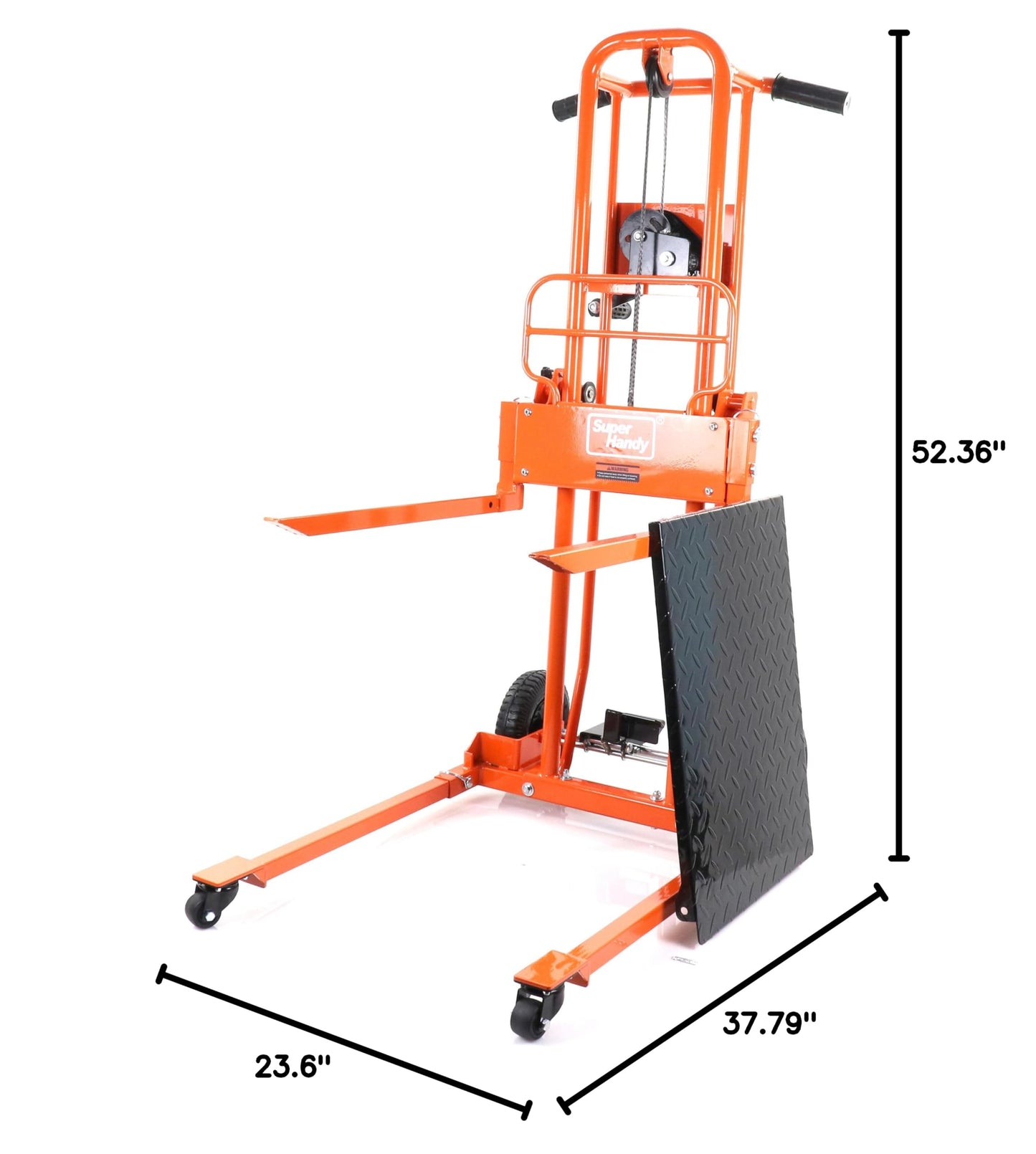SuperHandy Material Lift Winch Stacker & GoRise Electric Floor to Stand Lift – 500 Lbs Capacity, Standing Assistance（Bundle Deal）