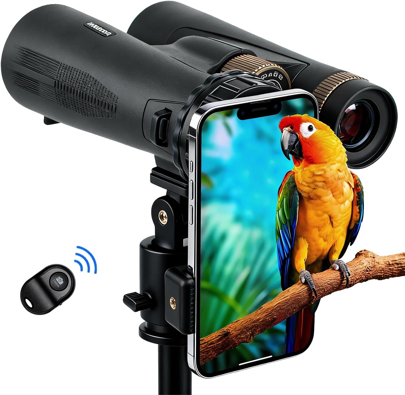 Jreiiolk New Universal Phone Adapter for Binoculars Monocular Spotting Scope Telescope Microscope - Turn Your Optics