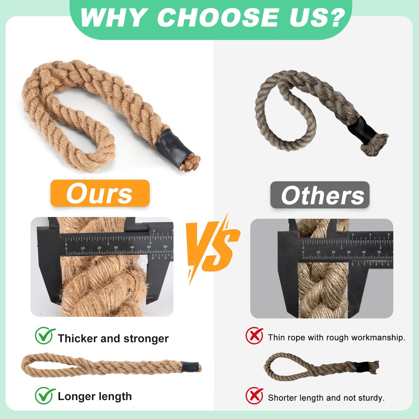 Rope Grips for Pull Ups, Enhance Grip Strength & Endurance, Versatile Fitness Accessory for Dumbbells & Barbells, Pull Up Bars Durable & Comfortable Design
