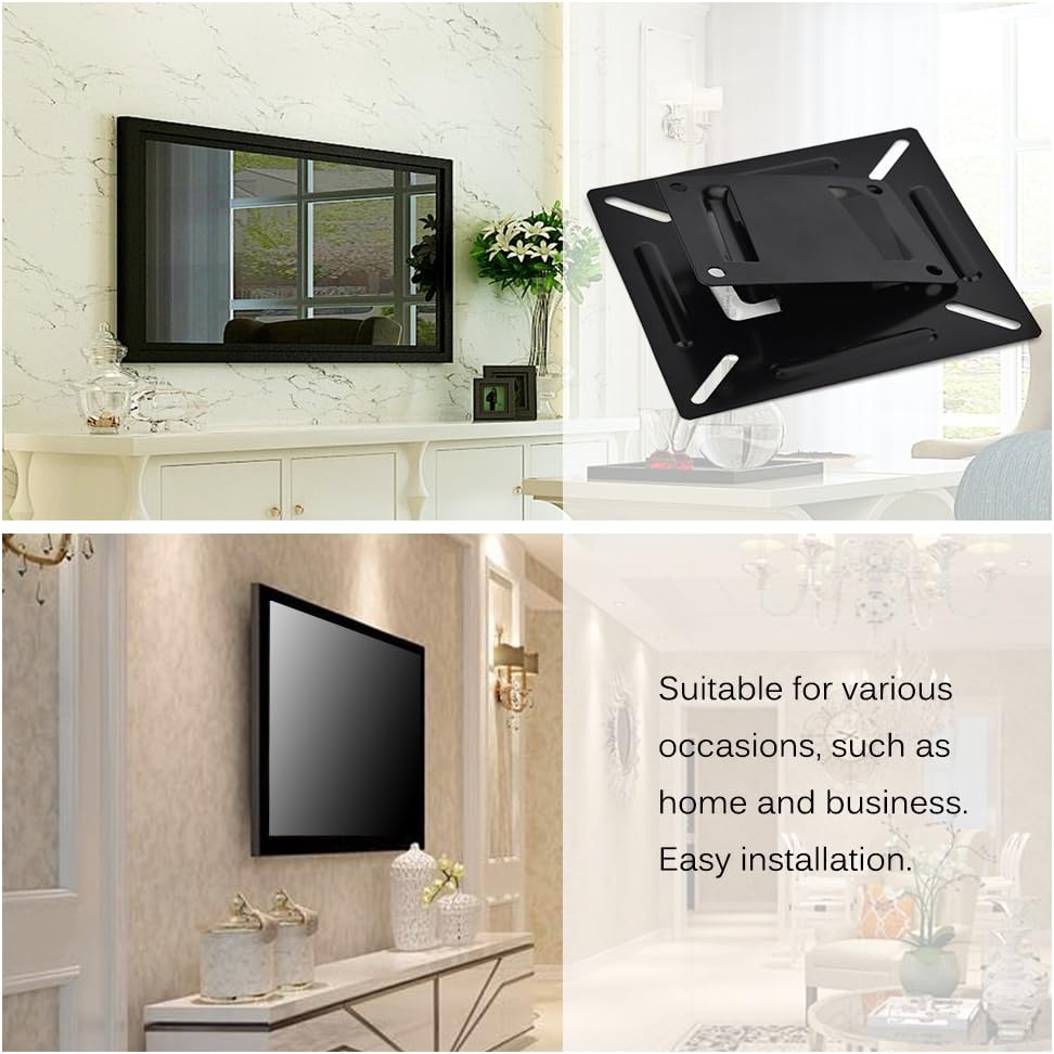 Hakeeta 12-24inch TV Wall Mount for LCD LED Monitor, PC Screen, Plasma Flat Screen TVs, Easy to Install, High Cost