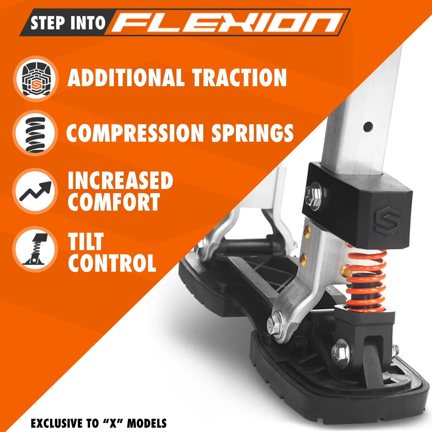 SurPro Double-Sided Drywall Stilts, Aluminum Base, 21” - 31” Height, QuadLock Contractor-Grade Stilts with Patented Flexion Foot System (S2X-A-2131) for Drywallers, Painters, Stilts Drywall