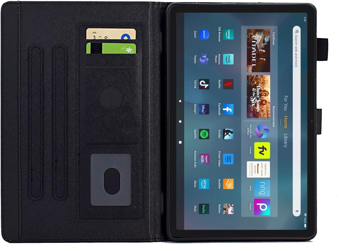 BYCeKe 11(13th 2023 11 Cute Case for Kindle Fire Max Generation, Release), Durability PU Leather Slim Folio Folding