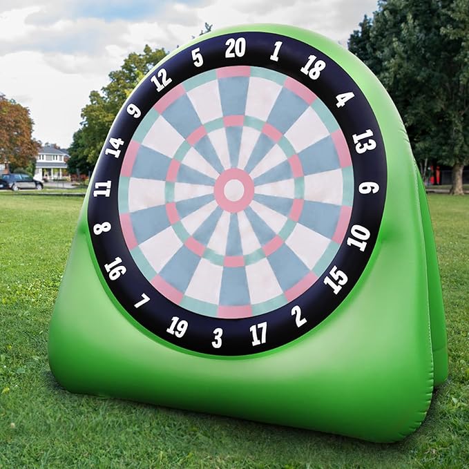 Inflatable Golf Targets for Backyard Outdoor Baseball Games Giant Dart Board Big for Kids Adults Family with 12 Kick Balls, Scoreboard & Air Pump