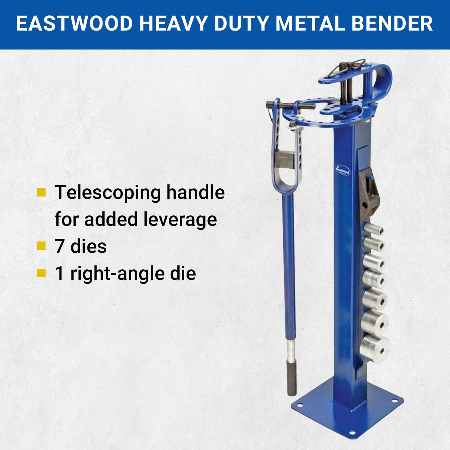 Eastwood Heavy Duty Metal Compact Bender Hand Manual Floor Type Bending Metalic Fabrication & Welding Machine