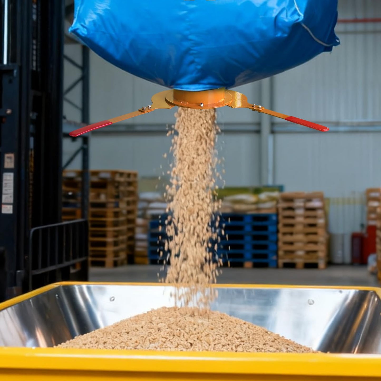 NULTRUMA Bulk Bag Unloader for Animal Feed, Grain & Fertilizer | FIBC Big Bag Dispenser | Heavy-Duty, Portable Tool for Farm, Warehouse, Construction