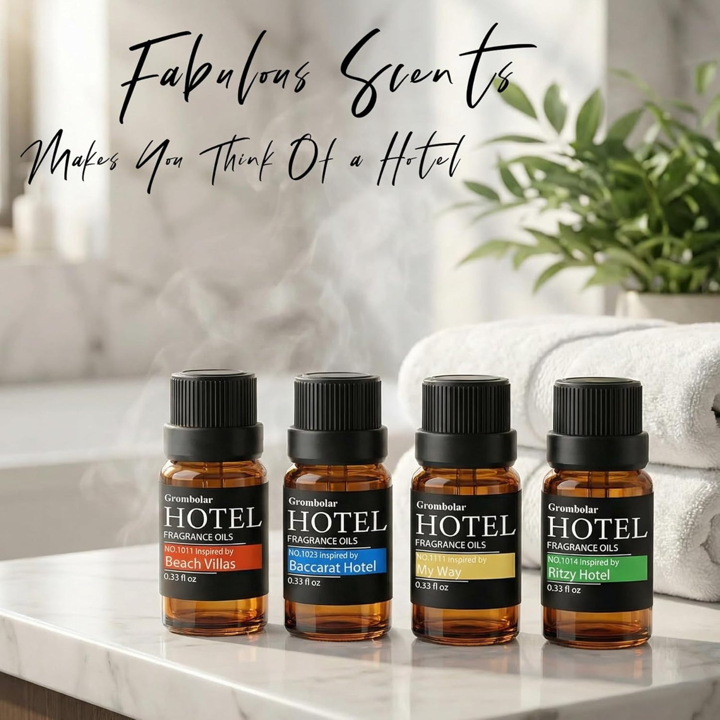 Skiennix Essential Oils Set | Hotel Collection Diffuser Oils - Premium Fragrance for Home Care