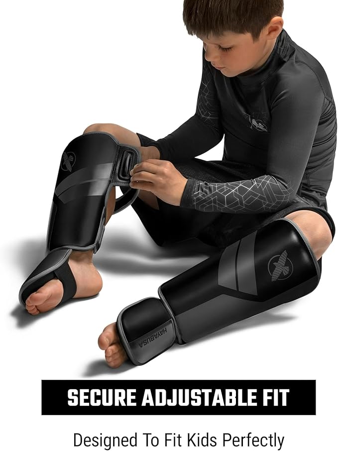 Hayabusa S4 Kids Shin Guards, Muay Thai, MMA, Kickboxing, Martial Arts