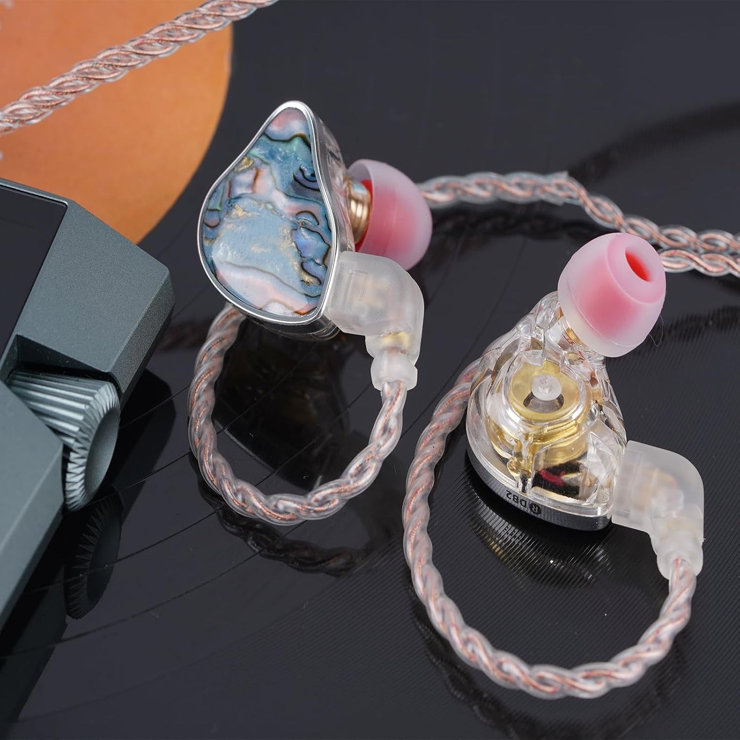DB2 1BA 1DD 2Pin 3.5mm NICEHCK IEM Earphones Without Microphone: Resin Hybrid in Ear Monitor Headphones with Detachable