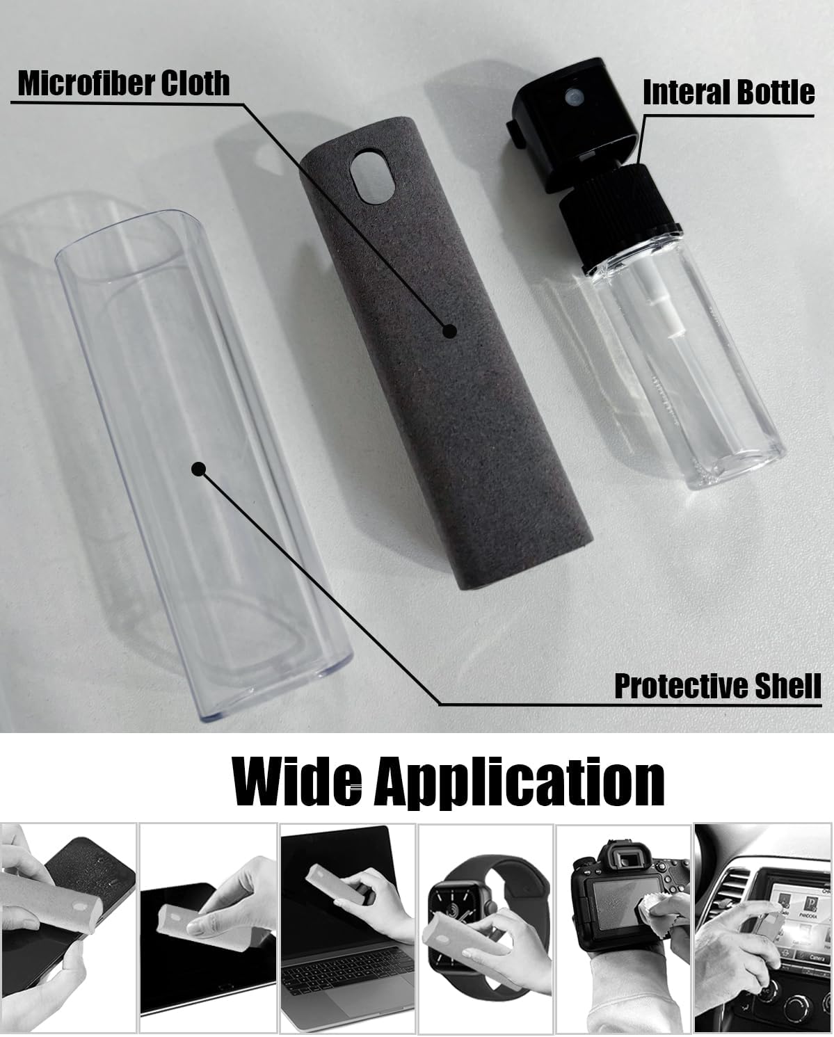 Mketnymy Screen Cleaner Spray and Wipe Touch Screen Cleaner Cleaner iPad Cleaner for iPhone Computer Laptop Tablet