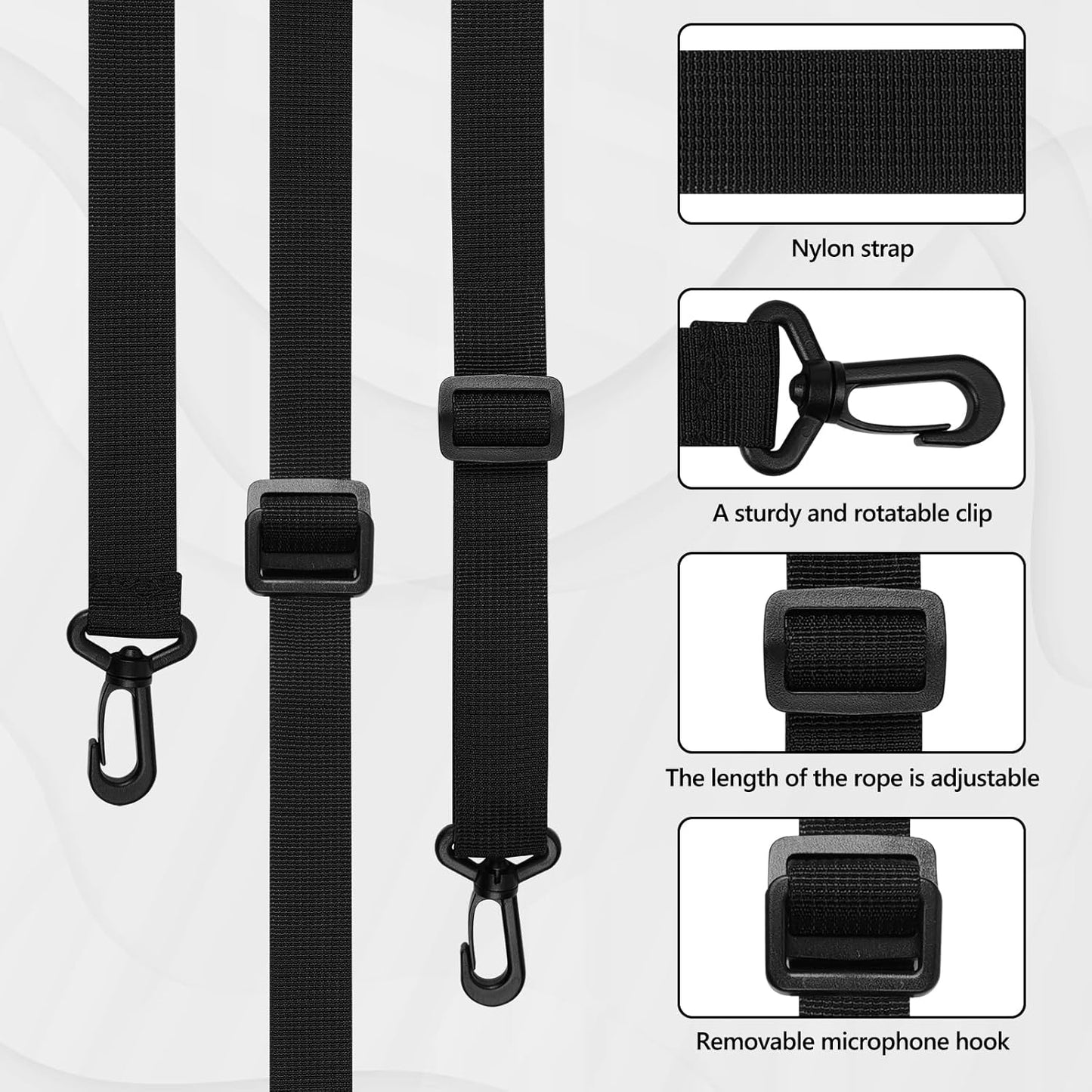 Set Radio Holster for Firefighter EMS EMT Bundle Includes Anti-Sway Strap for Radio Strap, Moveable Mic Holder,Radio