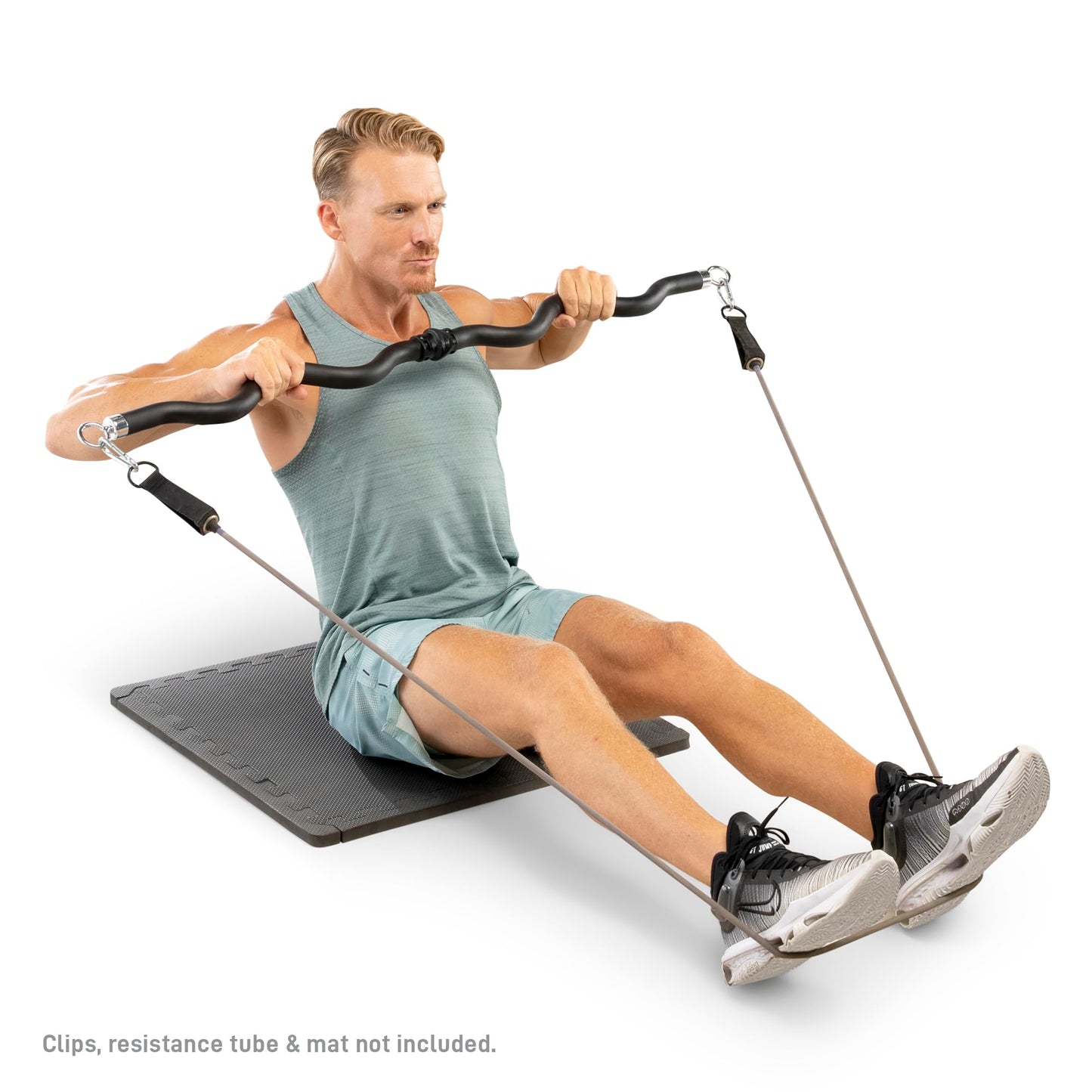 Marcy Deluxe Exercise Curl Bar for Lats, Curls and More for Home Gym Workouts BBEB-7355