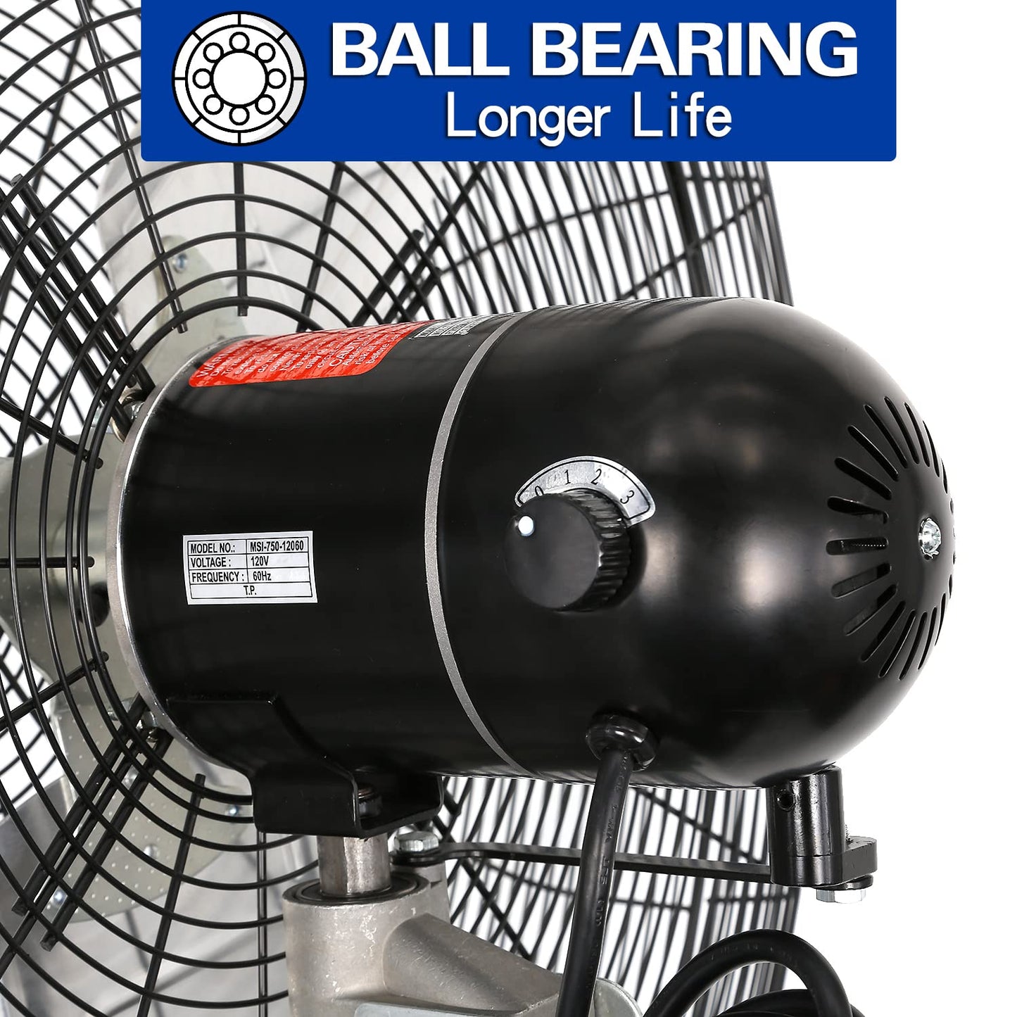 BILT HARD 8900 CFM 30" High-Velocity Industrial Pedestal Fan, 3-Speed Heavy Duty Industrial Standing Fan with Metal Aluminum Blades and Adjustable Height, Idea for Commercial, Shop, and Garage, 2 Pack