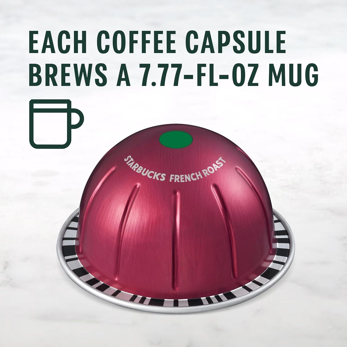 Starbucks by Nespresso Vertuo Coffee Pods - French Roast Dark Roast, 32-Count, Brews 7.8 Oz.