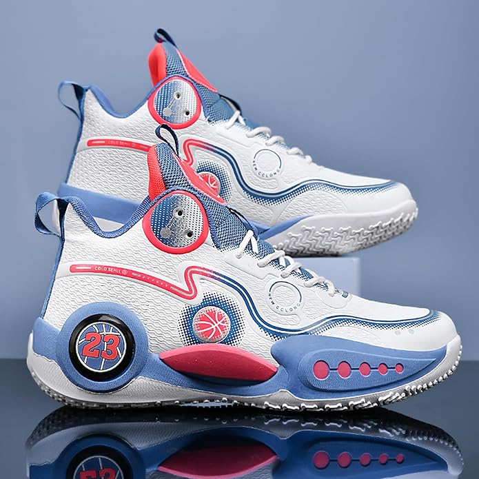 Boys Basketball Shoes Breathable Indoor Athletic Shoes Youth Outdoor Fashion Sneakers Comfortable Basketball Shoes for Girls