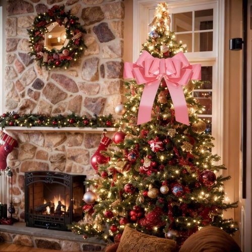 GYDbow 30 Inch Giant Pink Car Bow - Extra Large Pull Bow for New Car Gifts & Celebrations