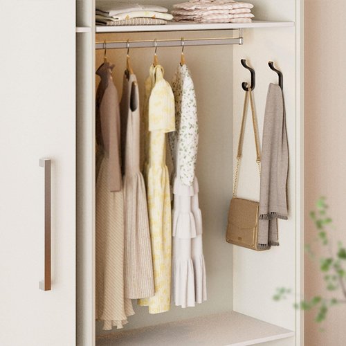 Bussdis Coat Hooks - Heavy Duty Wall-Mounted Hangers | Holds Up to 30 lbs - Black, 4 Pack for Towels & Bags