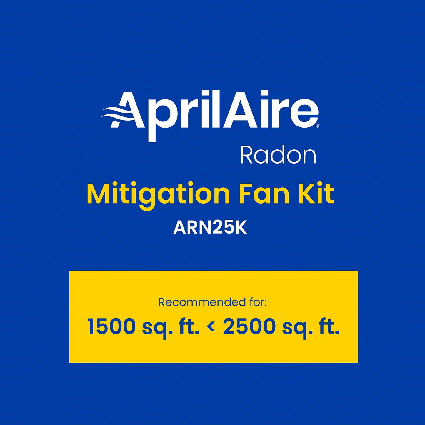 Aprilaire ARN25K Radon Mitigation Kit, 1500 and 2500 Sq. Ft., Basement, Crawlspace, Slab Application, Quiet Performance, Indoor/Outdoor, Commercial/Residential, Manometer, System Alarm
