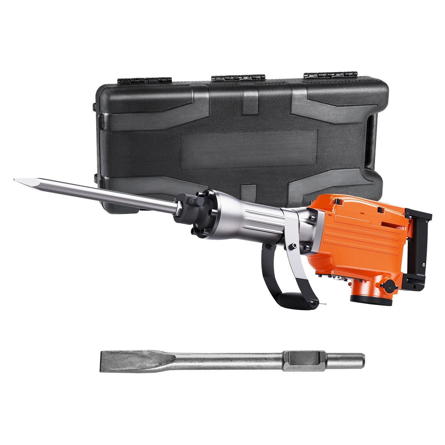 VEVOR Demolition Jack Hammer (2200W) + Evolution R230DCT - 9 in Concrete Saw Bundle with 2 Chisels Bit Chipping