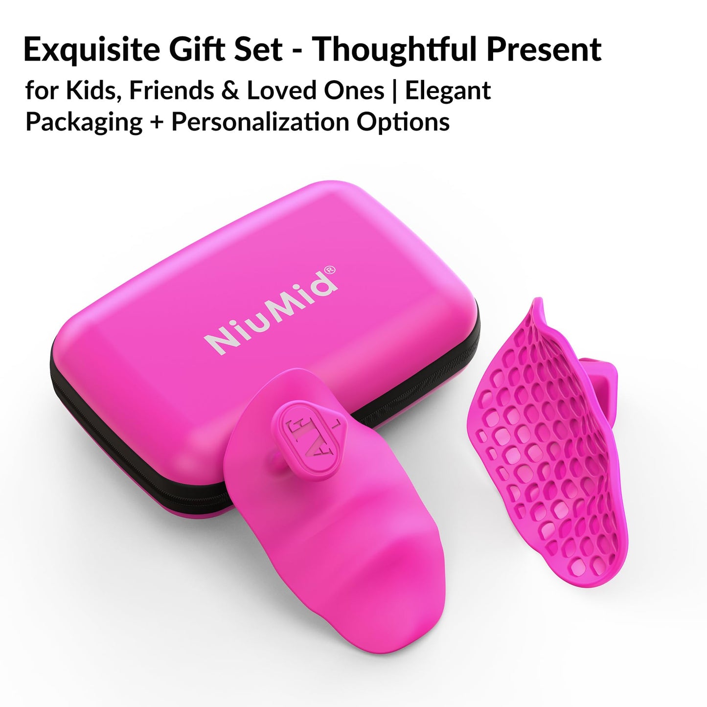 NiuMid Anti-Slip Workout Grips - Enlarged Ergonomic Rubber Hand Protector Gloves for Weight Lifting, Pull-Ups, Gym Training and Exercise, for Men and Women
