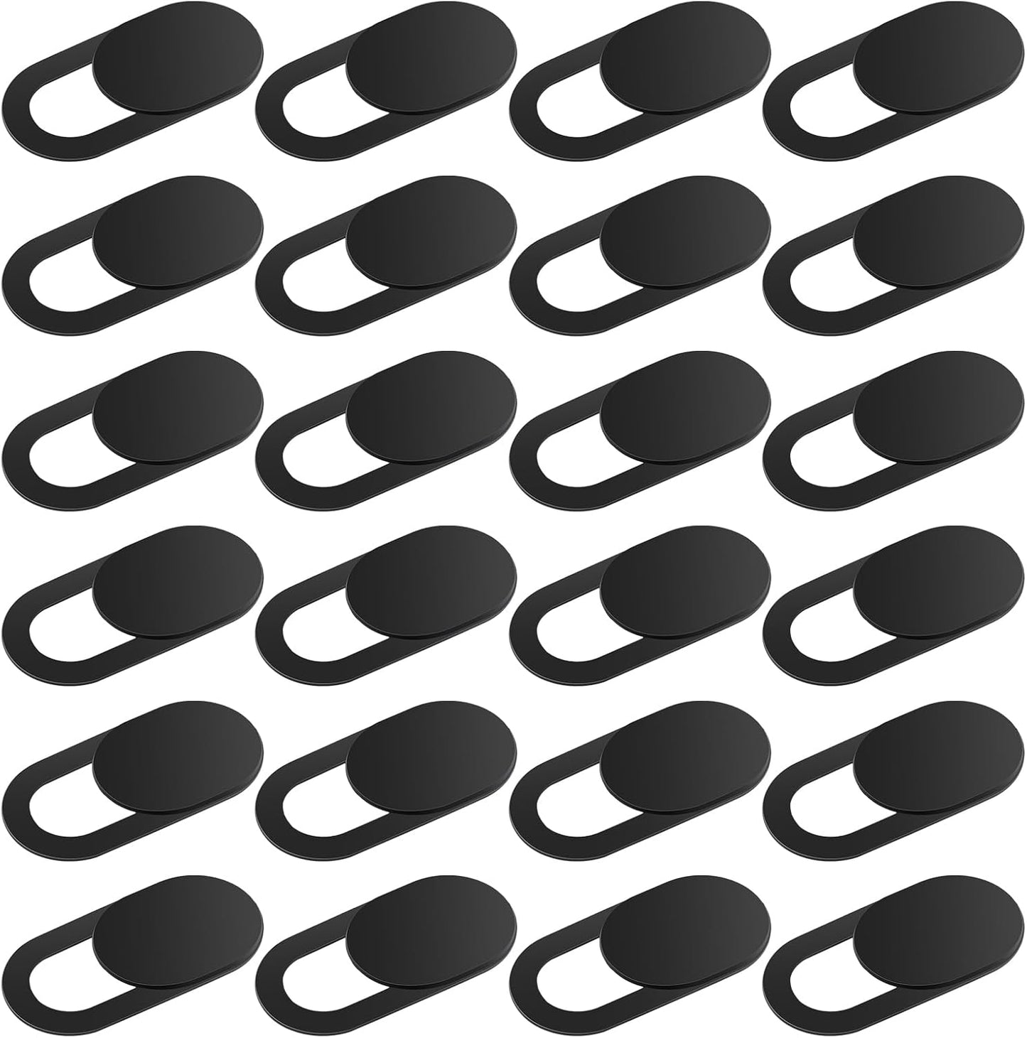 DOPENSPI 24PCS Camera Cover Slide, Ultra-Thin Phone Camera Cover Plastic Cameras Blocker Slider Webcam Covers for PC