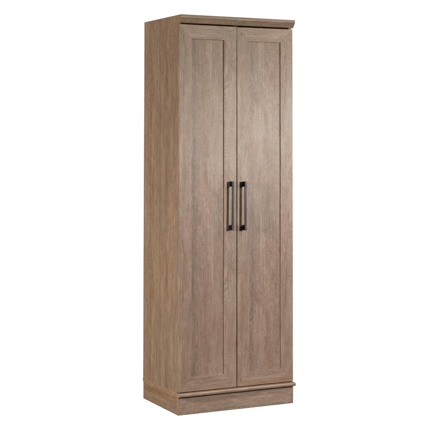 HomePlus Kitchen Pantry Storage Cabinet with Adjustable Shelves, Craft Storage Cabinet, Brushed Oak Finish