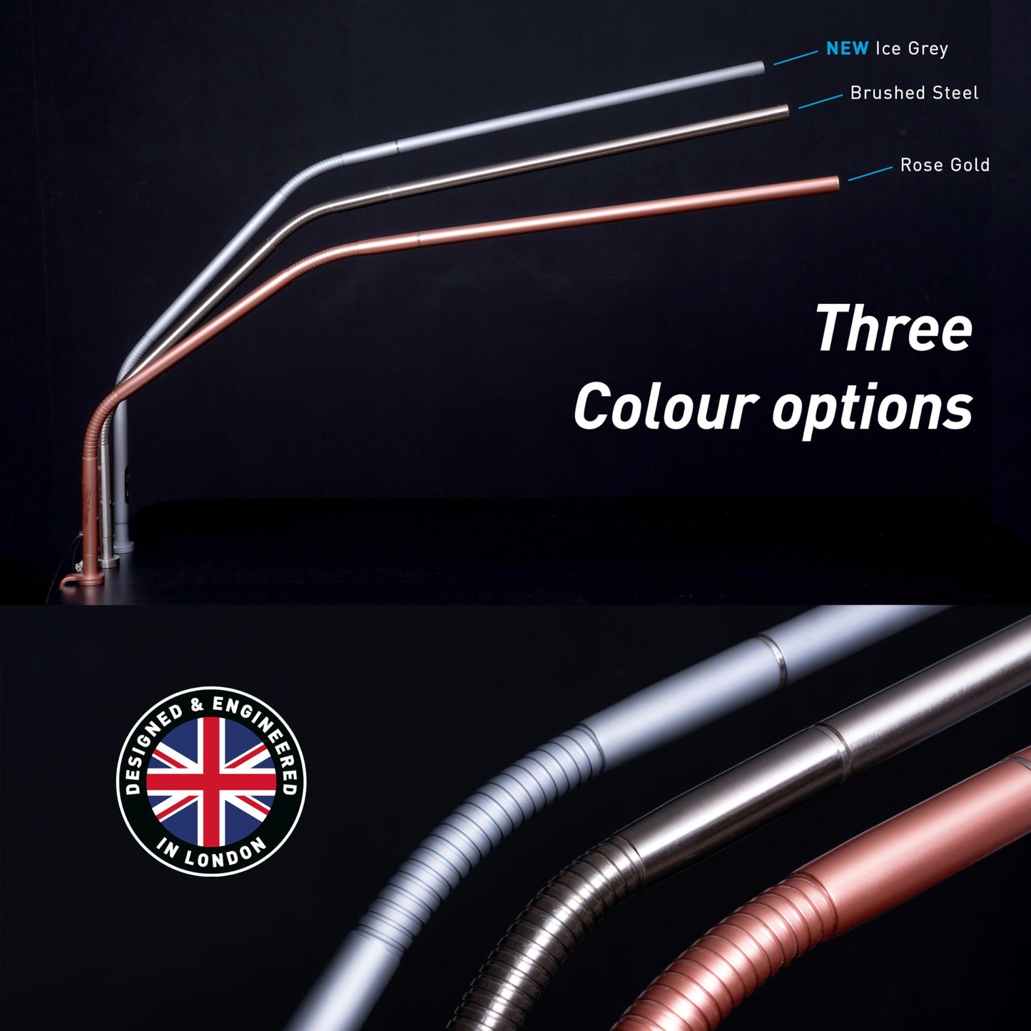 Daylight Slimline 4™ LED Table Lamp in Rose Gold - 6,000K, 3,200 Lux, 4 Brightness Levels, USB-C Charging Port, Anti-Glare Diffuser, Flexible Design, Art & Craft, Sewing, Nail Salon