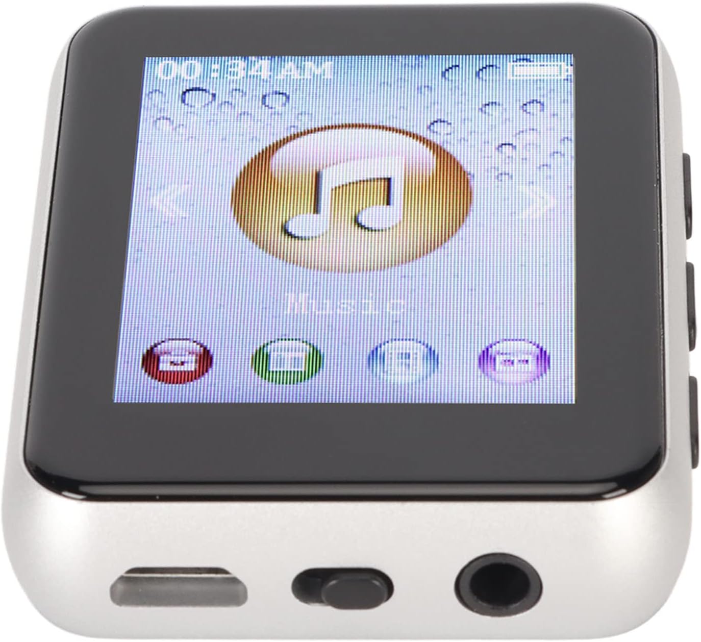 Dilwe 8G MP3 1.8 Inch Mp3 Player with Bluetooth, Player with Pedometer and Speaker, Portable HiFi Digital Music Player