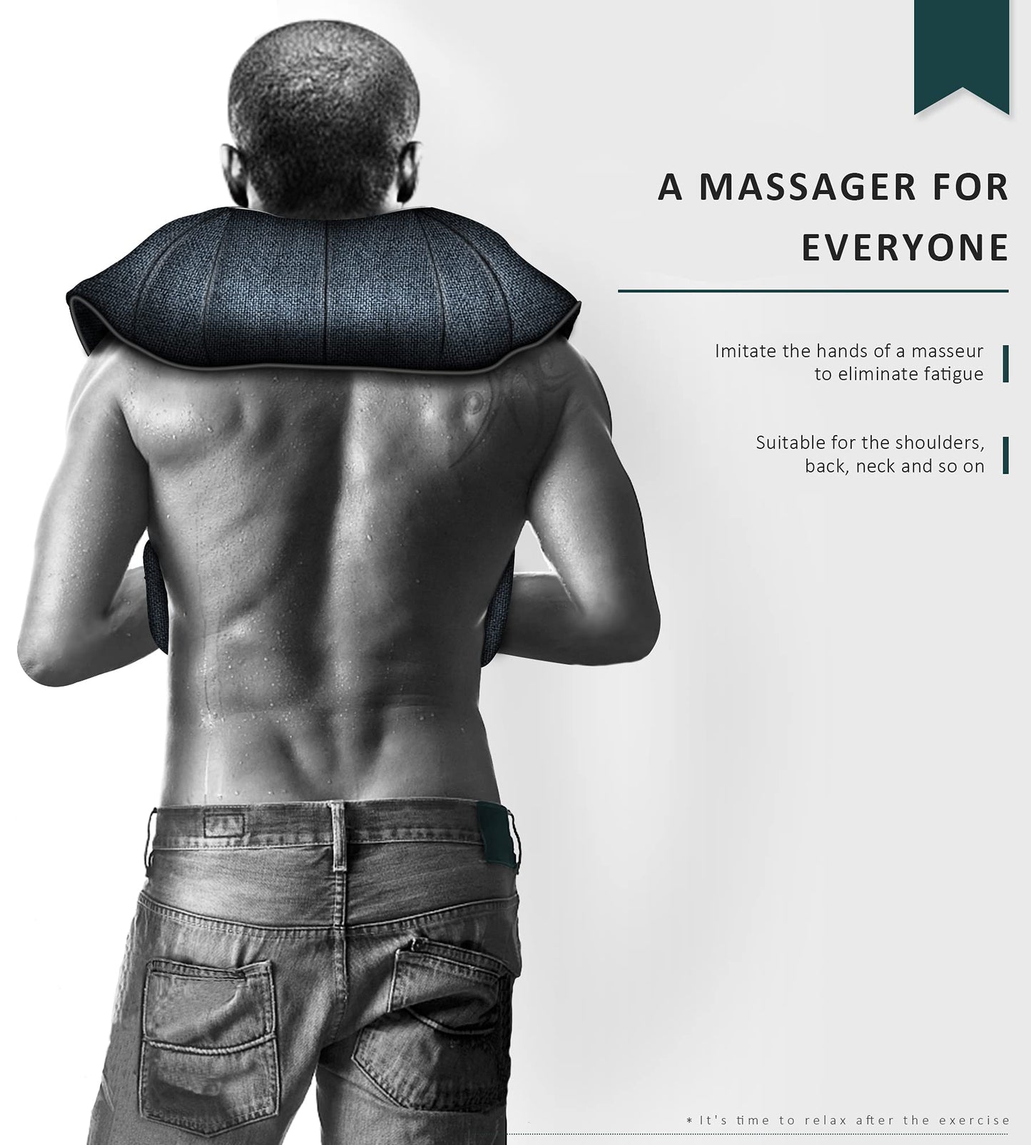 Mo Cuishle Father's Day Dad Gifts, Shiatsu Neck and Back Massager with Heat – Deep Kneading for Shoulder – Ideal Gift for Husband Men Women Mom Him Her – Perfect for Christmas, Mothers Day, Birthdays