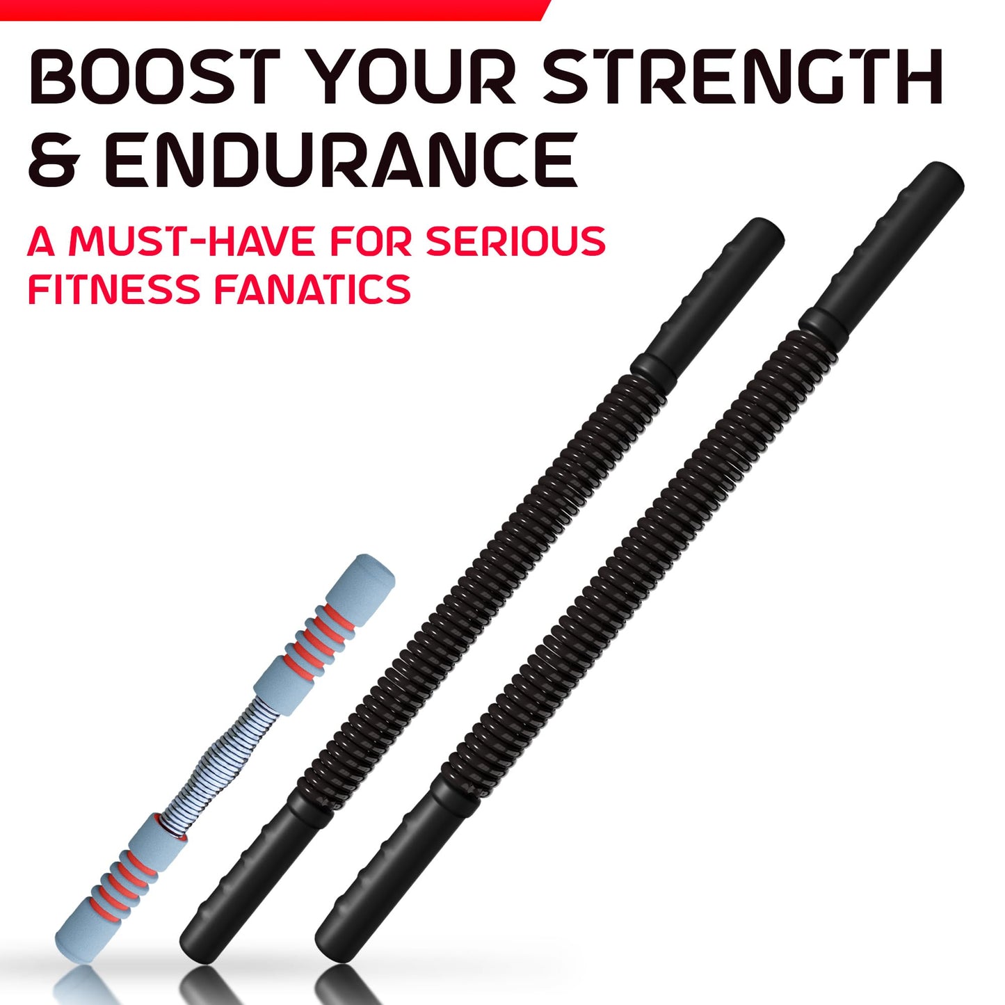 Zenooze Power Twister Bar, Chest Exerciser for Men, The Ultimate Upper Body Chest Workout Equipment for Strengthening Your Chest, Shoulders, Forearms, Biceps, and Arms Barra para Hacer Ejercicio