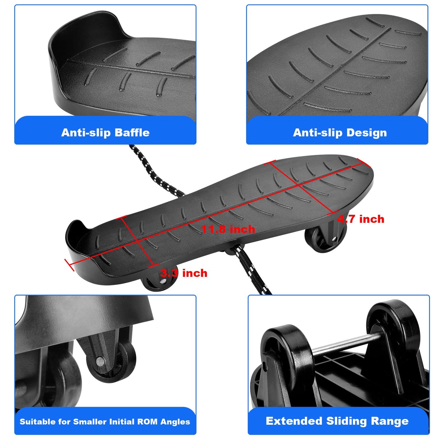 Generturbo Knee Glider for Knee Replacement Recovery Aids, Knee Surgery Recovery Equipment, Increasing Range of Motion and Stretches Knees, Exercise Tool for PCL, ACL Recovery Must Haves